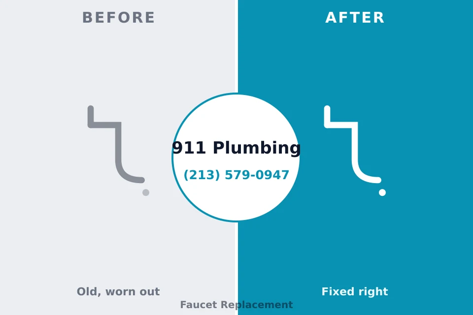 Before and after: plumbing repair Sulphur Springs, TX